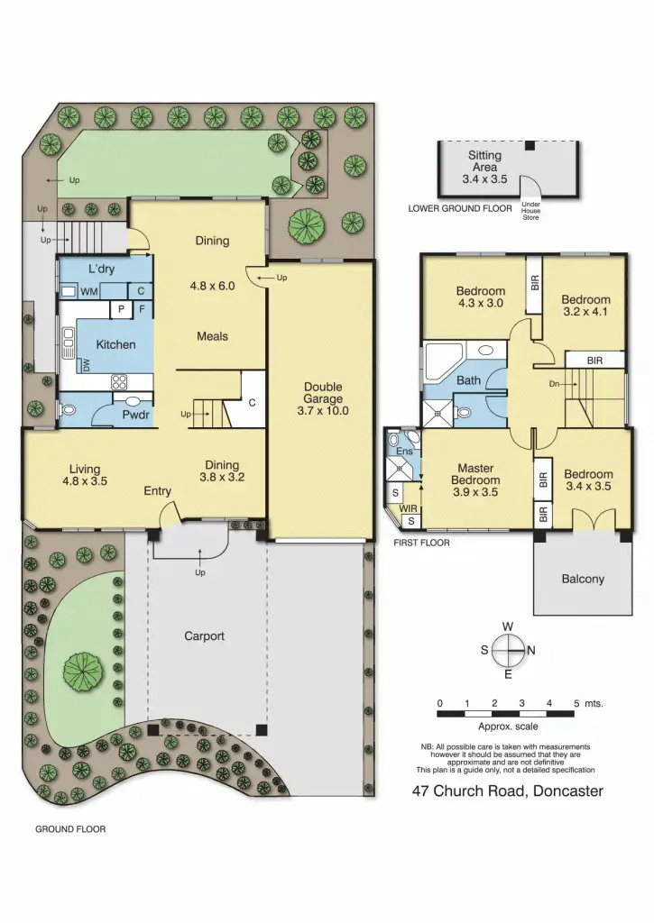 Floorplan of Homely townhouse listing, 47 Church Road, Doncaster VIC 3108