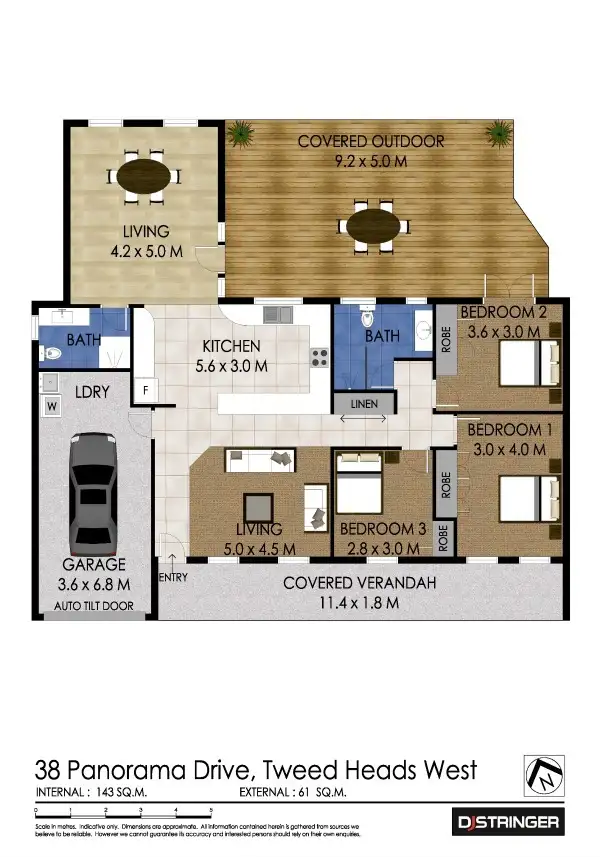 Floorplan of Homely house listing, 38 Panorama Drive, Tweed Heads West NSW 2485