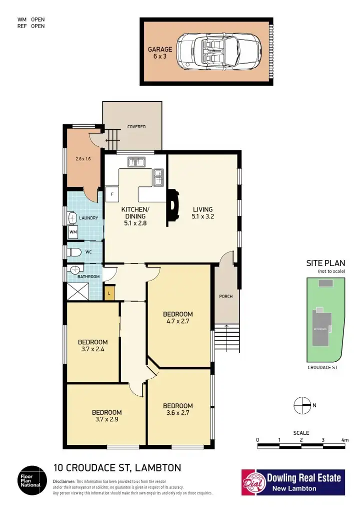 Floorplan of Homely house listing, 10 Croudace Street, Lambton NSW 2299