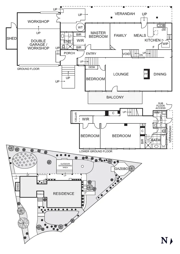 Floorplan of Homely house listing, 10 Blue Gum Court, Greensborough VIC 3088