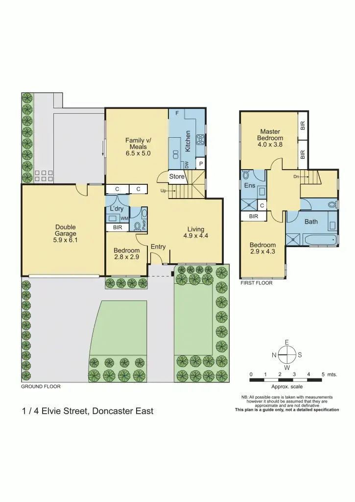 Floorplan of Homely townhouse listing, 1/4 Elvie Street, Doncaster East VIC 3109