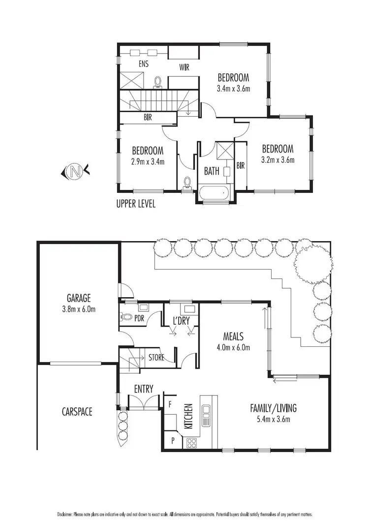 Floorplan of Homely townhouse listing, 2/36 Davies Street, Altona VIC 3018
