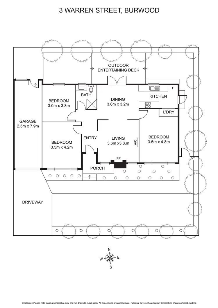 Floorplan of Homely house listing, 3 Warren Street, Burwood VIC 3125