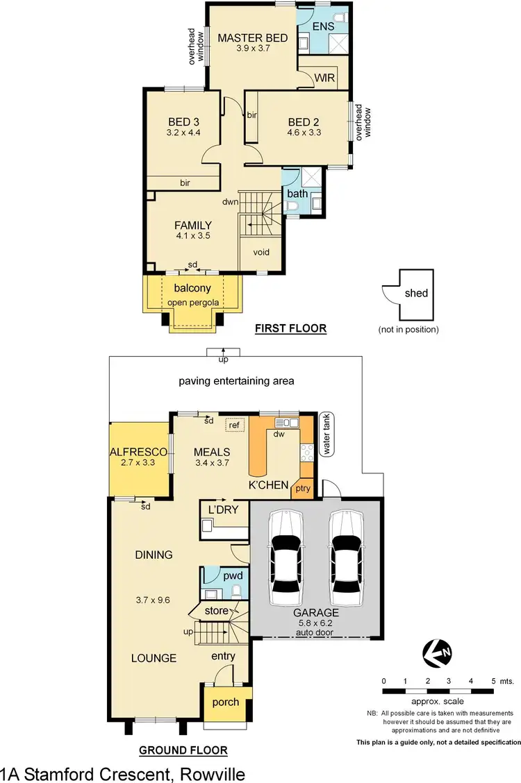 Floorplan of Homely townhouse listing, 1A Stamford Crescent, Rowville VIC 3178