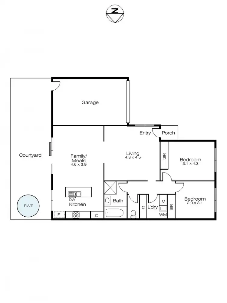 Floorplan of Homely house listing, 9/276a Humffray Street, Ballarat VIC 3350