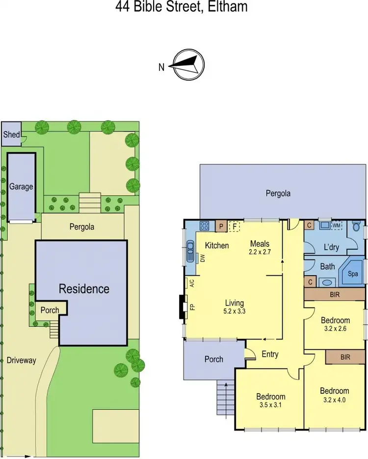 Floorplan of Homely house listing, 44 Bible Street, Eltham VIC 3095