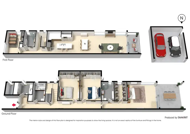 Floorplan of Homely townhouse listing, 16b Newberry Avenue, Bonbeach VIC 3196