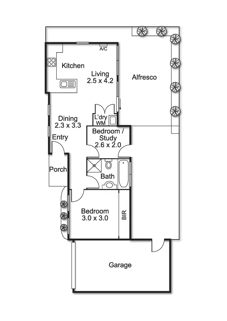 Floorplan of Homely unit listing, 8A Bray Court, Bentleigh East VIC 3165