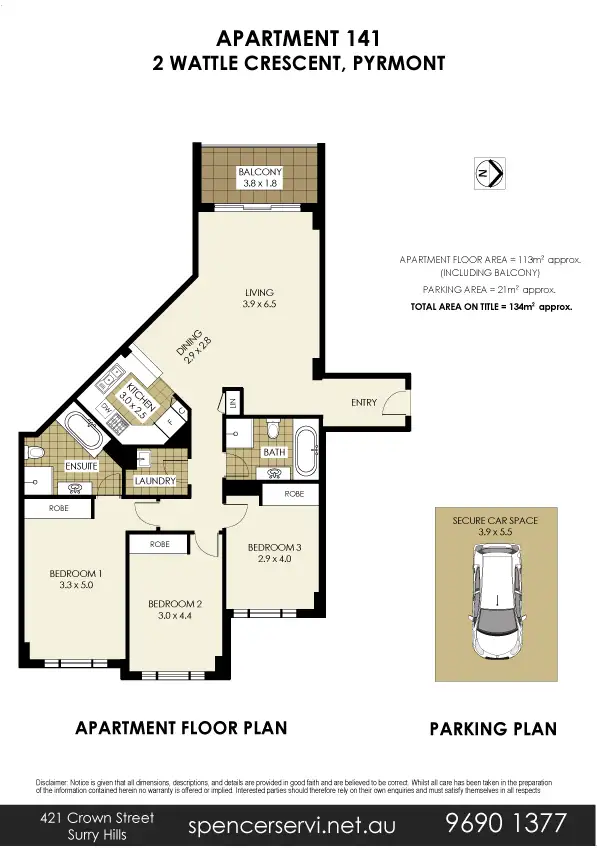 Floorplan of Homely apartment listing, 141/2 Wattle Crescent, Pyrmont NSW 2009