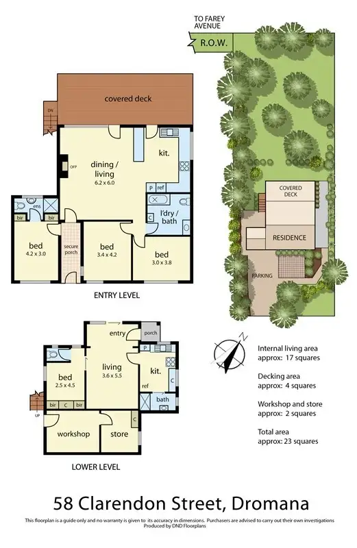 Floorplan of Homely house listing, 58 Clarendon Street, Dromana VIC 3936