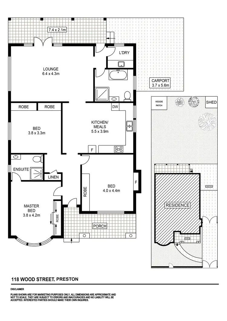 Floorplan of Homely house listing, 118 Wood Street, Preston VIC 3072