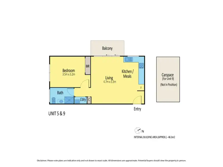 Floorplan of Homely apartment listing, 101/45 Danks Lane, Kensington VIC 3031