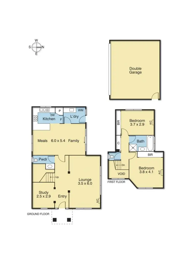 Floorplan of Homely unit listing, 1/92 Springvale Road, Nunawading VIC 3131