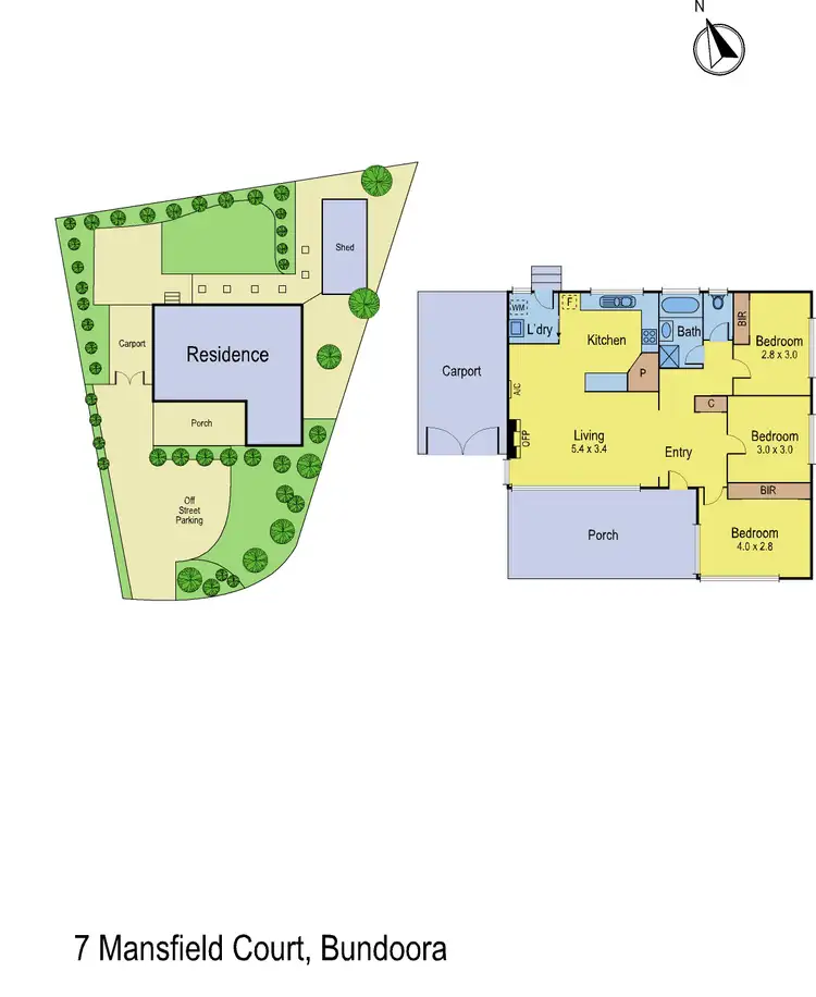 Floorplan of Homely house listing, 7 Mansfield Court, Bundoora VIC 3083