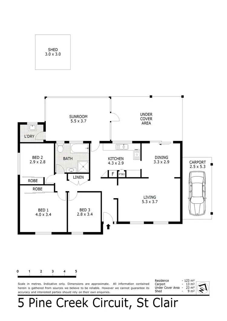 Floorplan of Homely house listing, 5 Pine Creek Circuit, St Clair NSW 2759