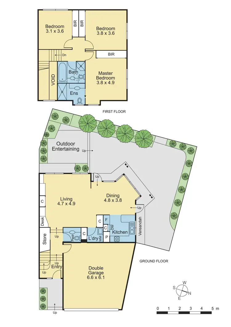 Floorplan of Homely townhouse listing, 7/184 Lower Heidelberg Road, Ivanhoe East VIC 3079