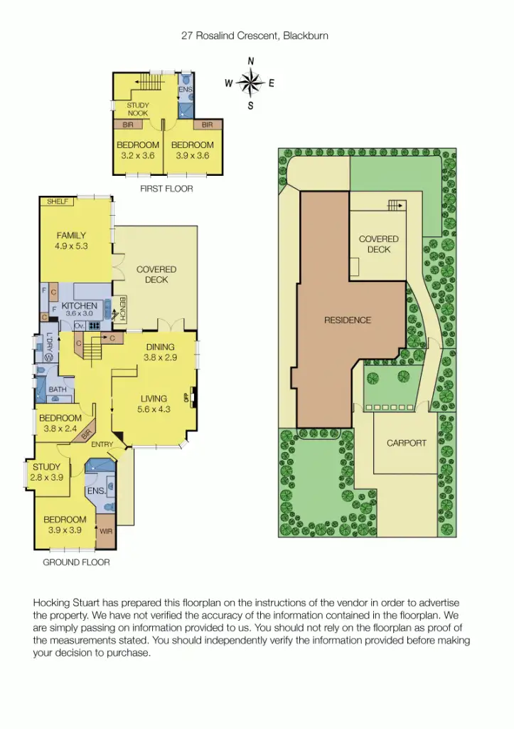 Floorplan of Homely house listing, 27 Rosalind Crescent, Blackburn VIC 3130