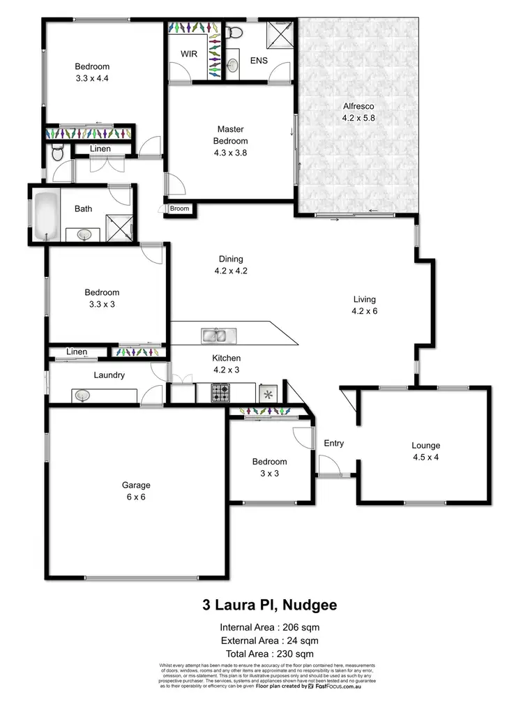 Floorplan of Homely house listing, 3 Laura Place, Nudgee QLD 4014