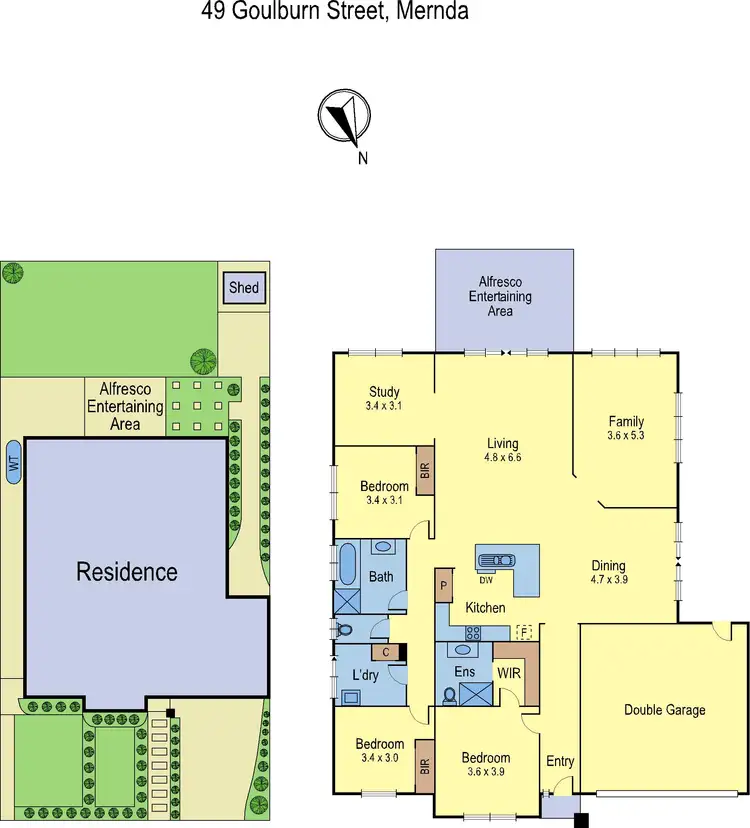 Floorplan of Homely house listing, 49 Goulburn Street, Mernda VIC 3754