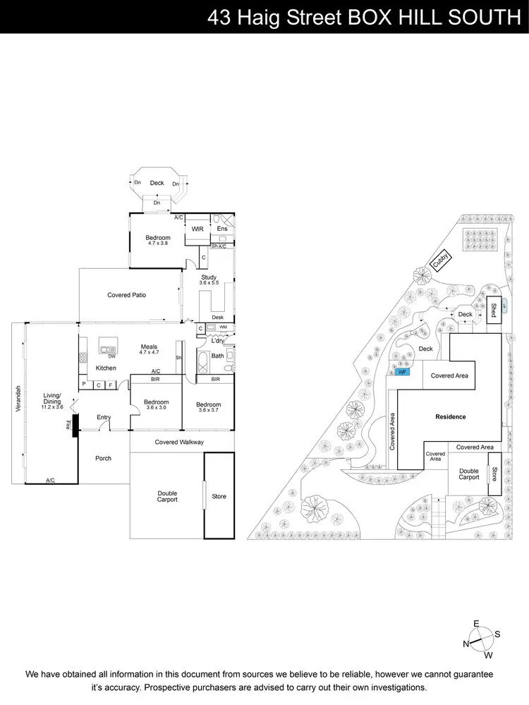 Floorplan of Homely house listing, 43 Haig Street, Box Hill South VIC 3128