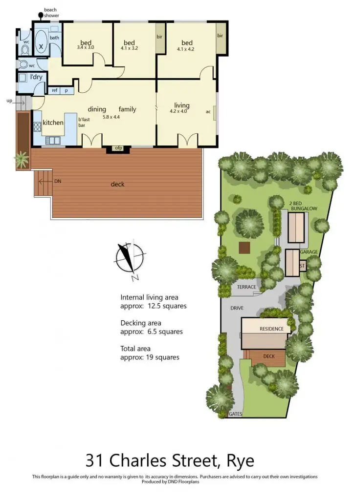 Floorplan of Homely house listing, 31 Charles Street, Rye VIC 3941