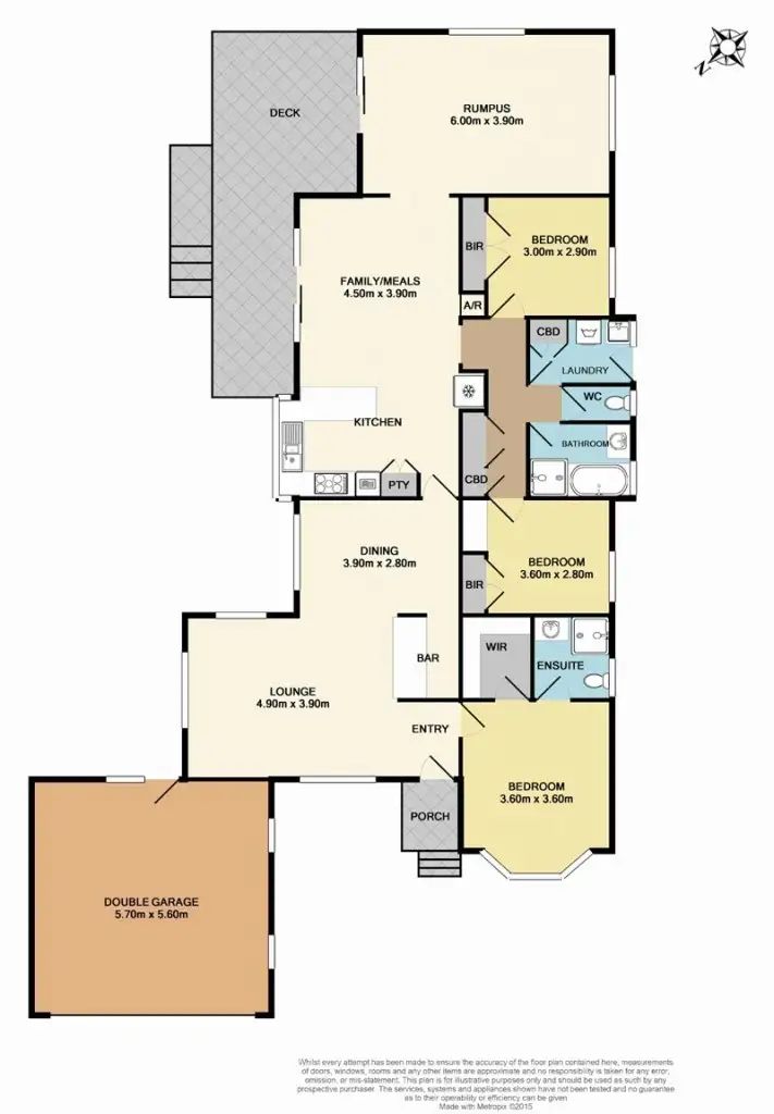 Floorplan of Homely house listing, 3 Brent close, Berwick VIC 3806