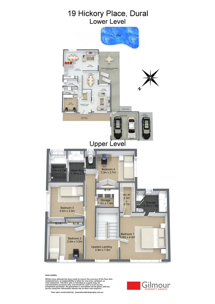 Floorplan of Homely house listing, 19 Hickory Place, Dural NSW 2158