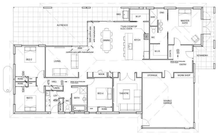 Floorplan of Homely house listing, 6 Goldstein Crescent, Lloyd NSW 2650
