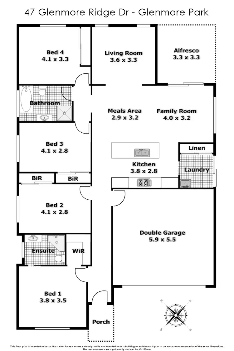 Floorplan of Homely house listing, 47 Glenmore Ridge Drive, Glenmore Park NSW 2745