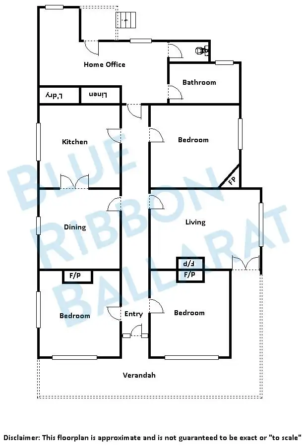 Floorplan of Homely house listing, 16 Linton - Carngham Road, Linton VIC 3360