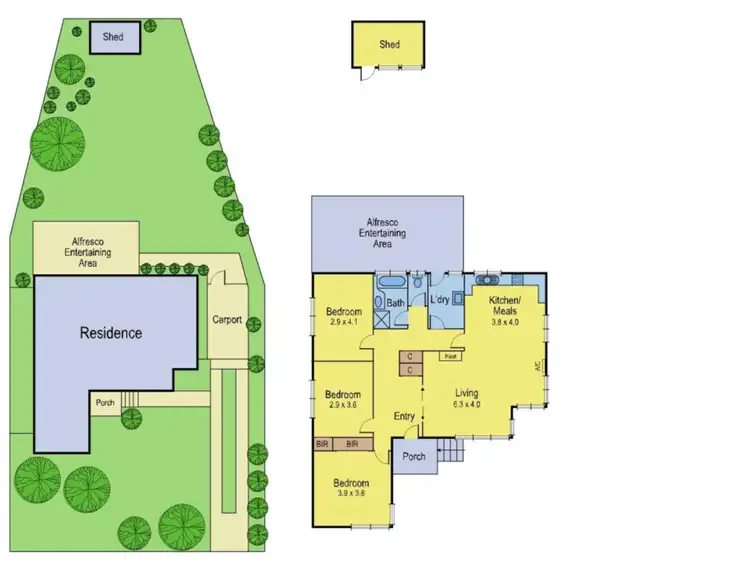 Floorplan of Homely house listing, 29 Greenwood Drive, Bundoora VIC 3083