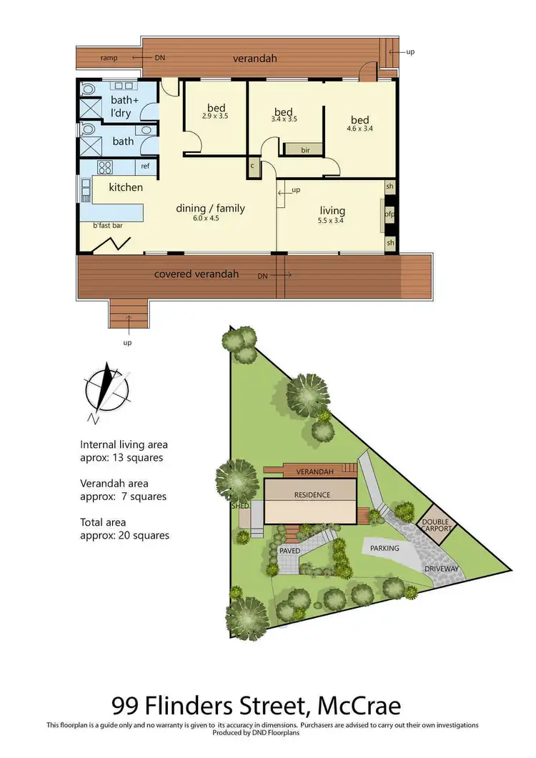 Floorplan of Homely house listing, 99 Flinders Street, Mccrae VIC 3938