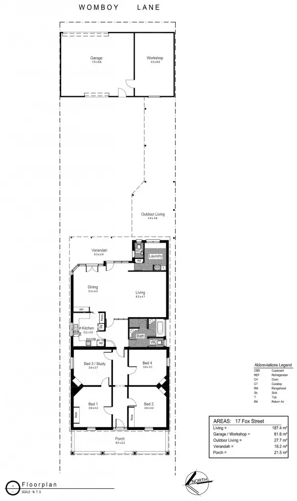 Floorplan of Homely house listing, 17 Fox Street, Wagga Wagga NSW 2650
