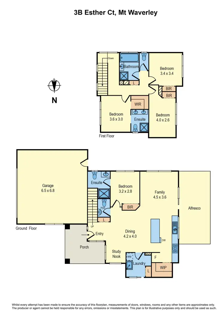 Floorplan of Homely unit listing, 3B Esther Court, Mount Waverley VIC 3149