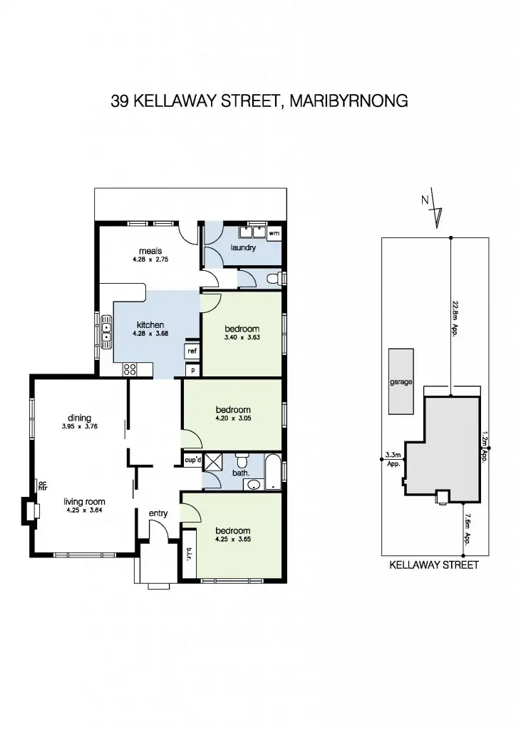 Floorplan of Homely house listing, 39 Kellaway Street, Maribyrnong VIC 3032