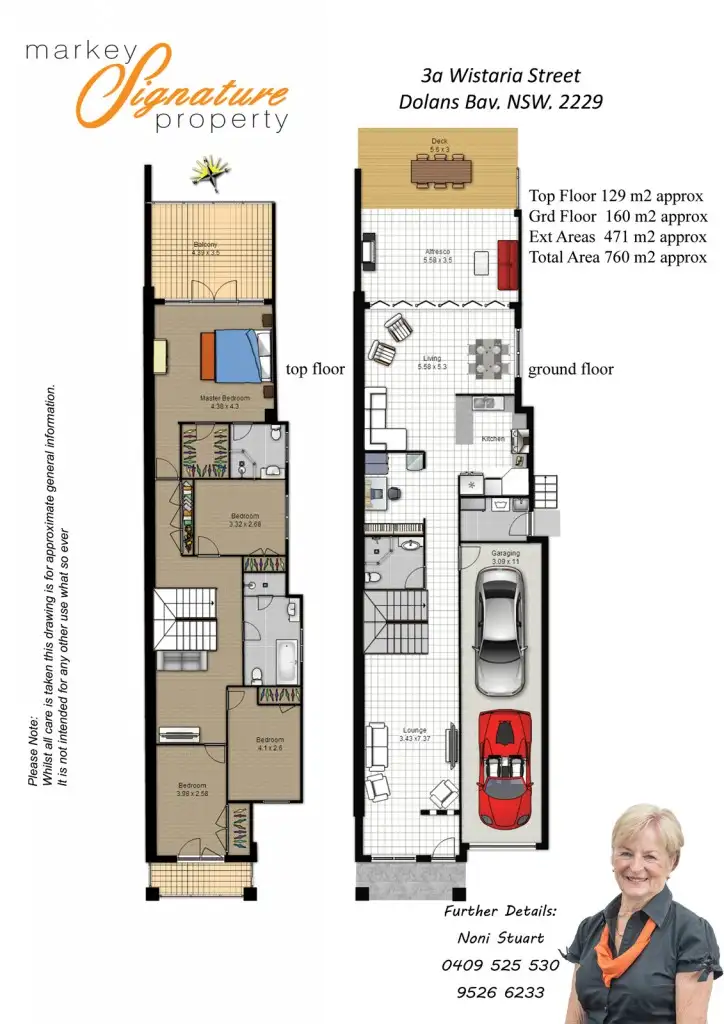 Floorplan of Homely semi-detached listing, 3A Wistaria Street, Dolans Bay NSW 2229