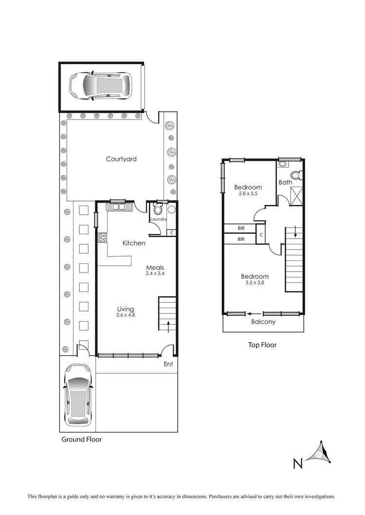 Floorplan of Homely unit listing, 6/152 Station Street (Enter Ross Street), Aspendale VIC 3195