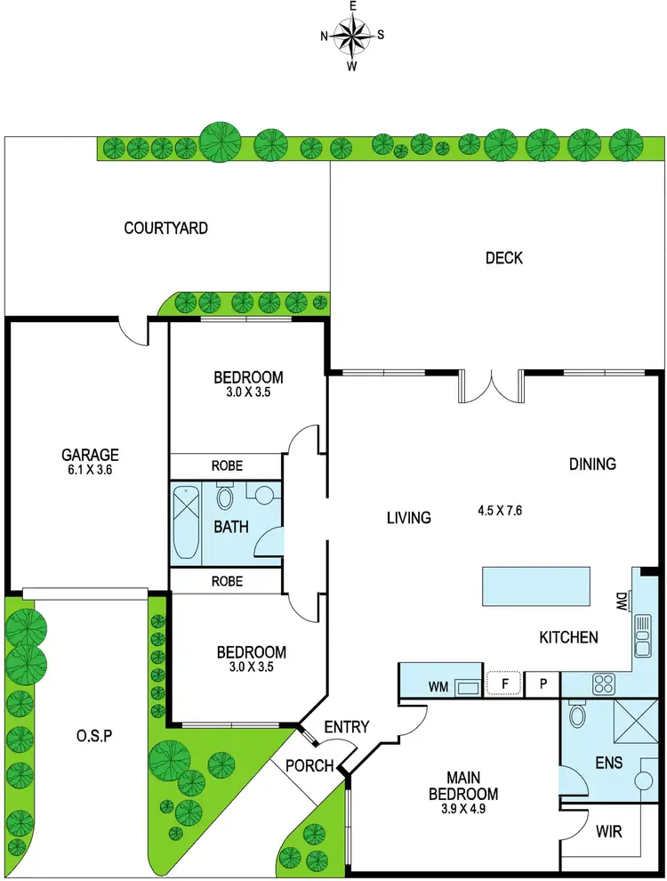 Floorplan of Homely unit listing, 2/62 Brady Road, Bentleigh East VIC 3165