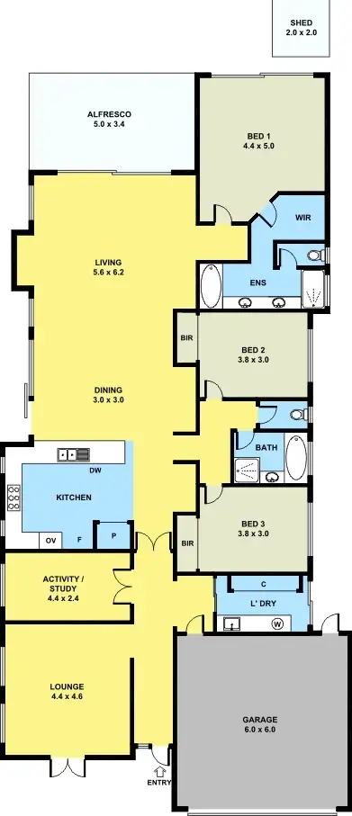 Floorplan of Homely house listing, 25 Keppell St, Willagee WA 6156
