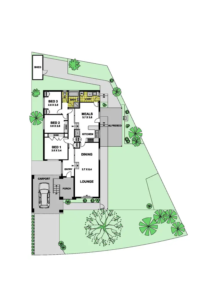 Floorplan of Homely house listing, 10 Beresford Crescent, Gladstone Park VIC 3043