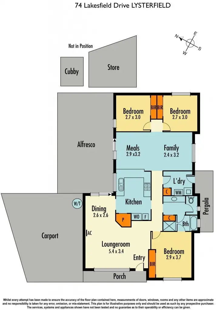 Floorplan of Homely house listing, 74 Lakesfield Drive, Lysterfield VIC 3156