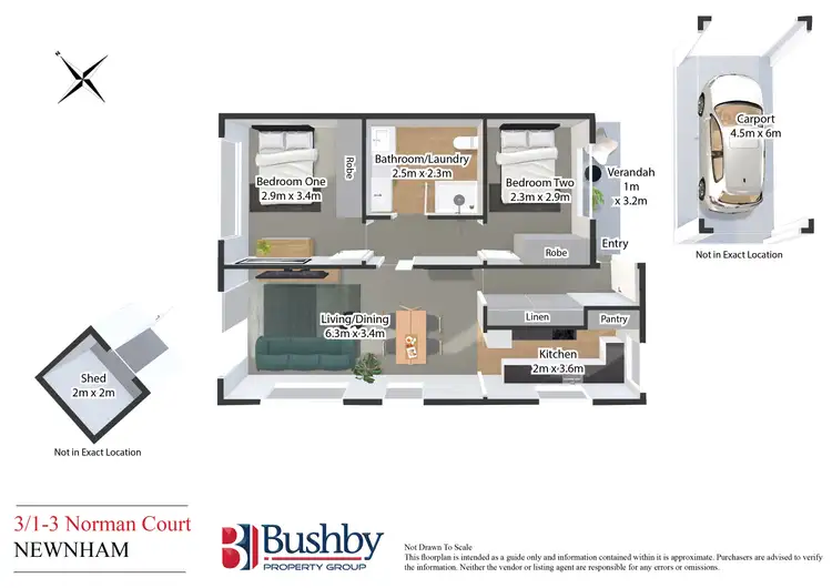 Floorplan of Homely house listing, 1-3/3 Norman Court, Newnham TAS 7248
