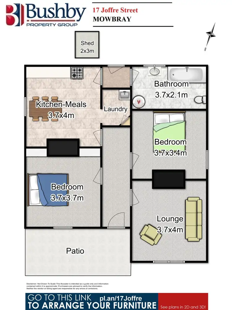 Floorplan of Homely house listing, 17 Joffre Street, Mowbray TAS 7248