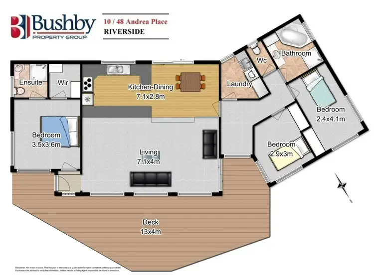 Floorplan of Homely house listing, 10/48 Andrea Place, Riverside TAS 7250