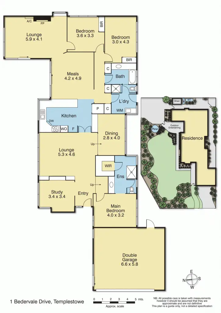 Floorplan of Homely house listing, 1 Bedervale Drive, Templestowe VIC 3106