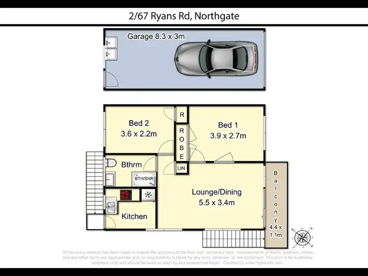 Floorplan of Homely apartment listing, 2/67 Ryans Road, Nundah QLD 4012