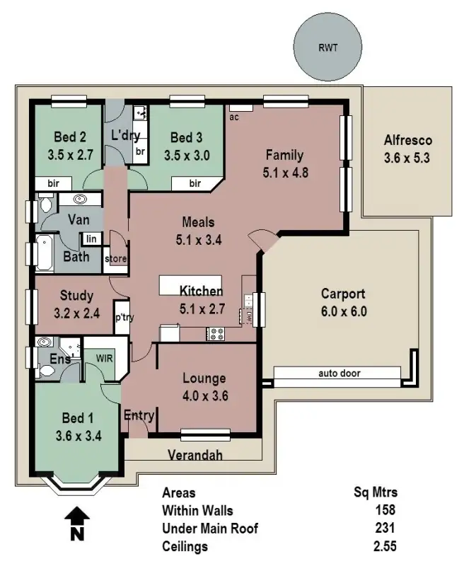 Floorplan of Homely house listing, 13 Rushton Court, Littlehampton SA 5250