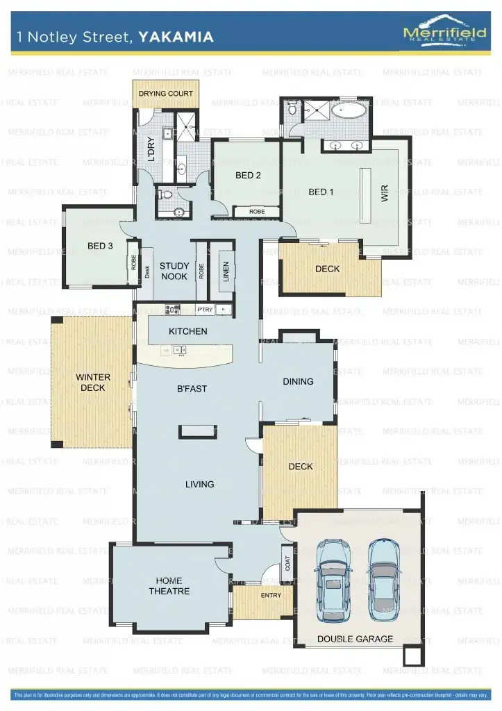 Floorplan of Homely house listing, 1 Notley Street, Yakamia WA 6330