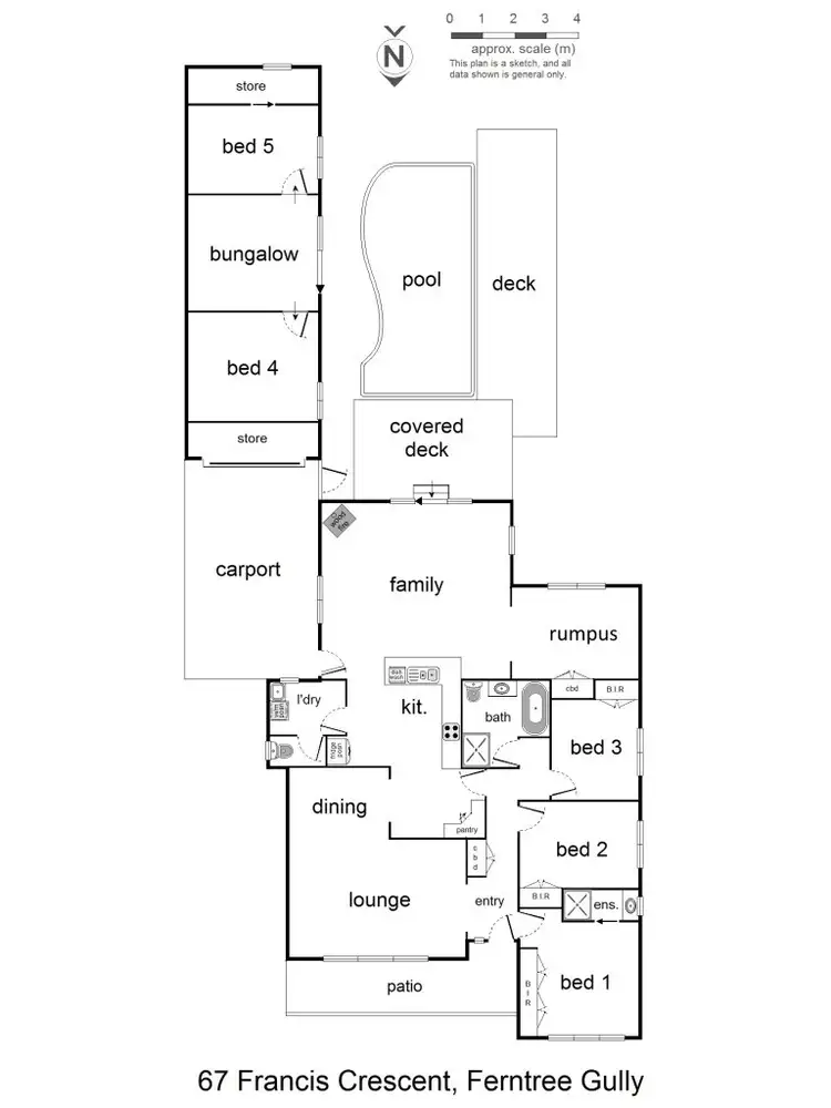 Floorplan of Homely house listing, 67 Francis Crescent, Ferntree Gully VIC 3156