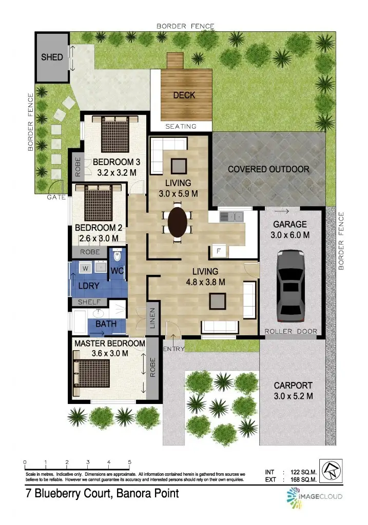 Floorplan of Homely house listing, 7 Blueberry Ct, Banora Point NSW 2486